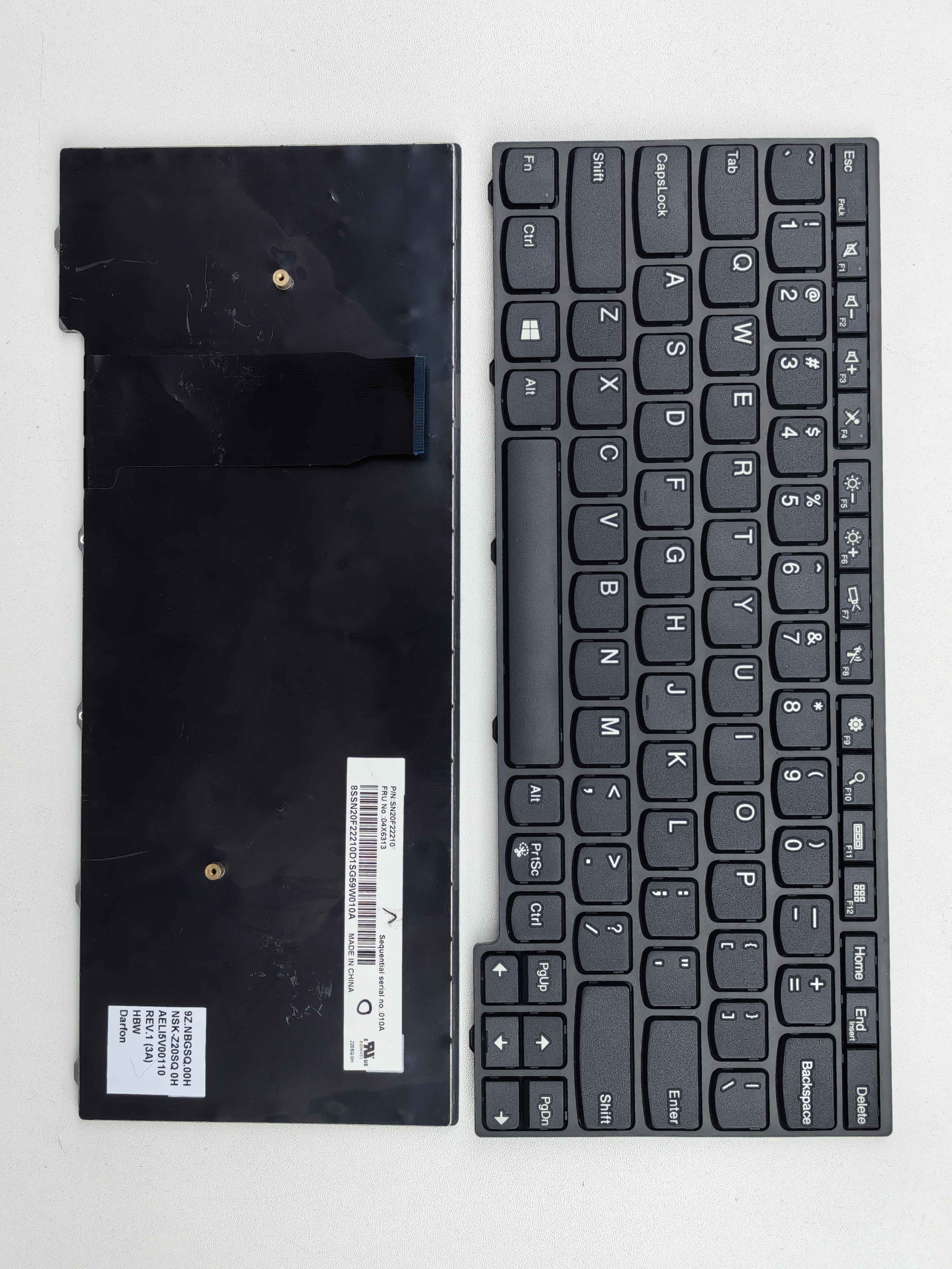 Picture of New Replacement Laptop Keyboard For LENOVO YOGA11E long pillar BLACK FRAME BLACK US Layout